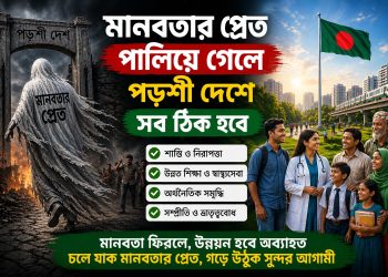 মানবতার প্রেত পালিয়ে গেলে পড়শী দেশে সব ঠিক হবে
